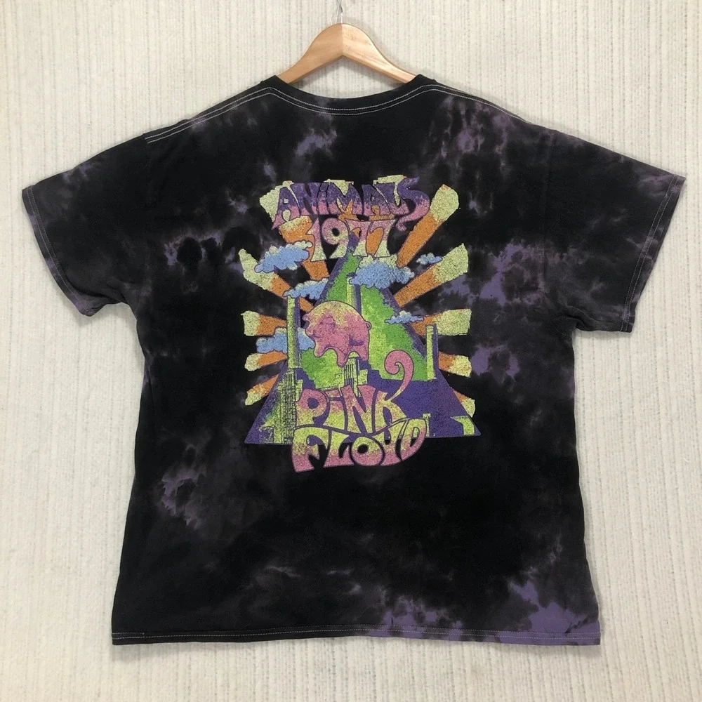 Pink Floyd Animals 1977 Tie Dye T-Shirt XL Rock‎ Band Music Graphic Tee - Picture 7 of 9